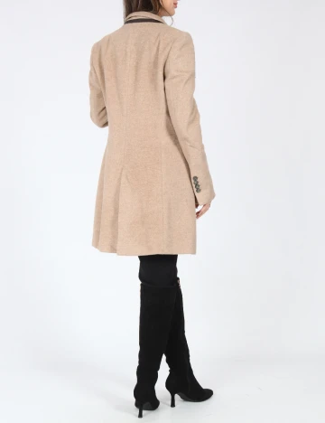 Palton Zara, bej Crem