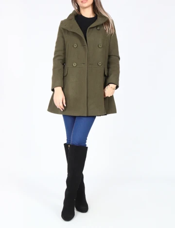 Palton Zara, verde Verde