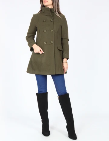 Palton Zara, verde Verde