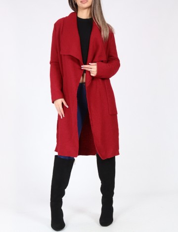 Palton Bershka, rosu