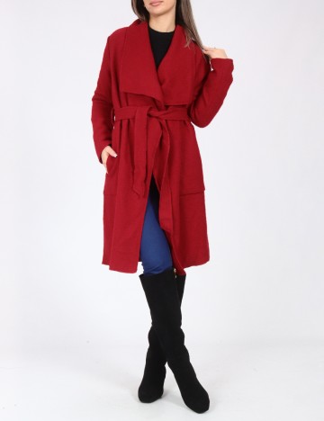 Palton Bershka, rosu