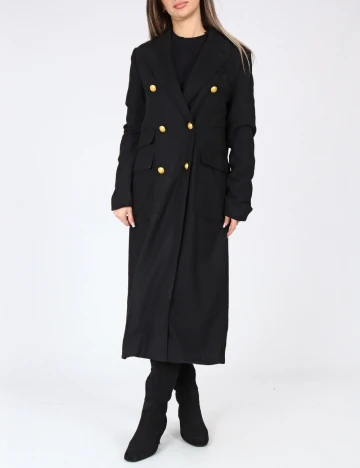 Palton Bershka, negru Negru