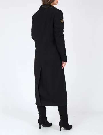 Palton Bershka, negru Negru