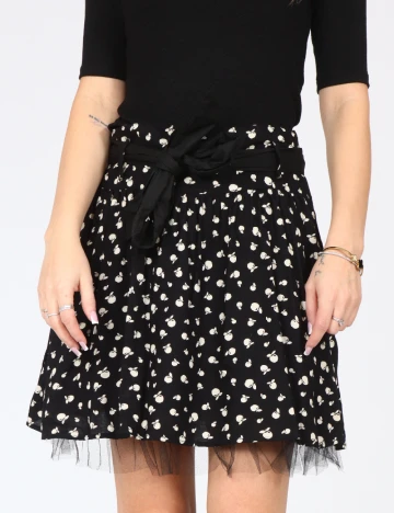 Fusta Zara, negru Negru