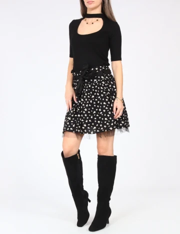 Fusta Zara, negru Negru