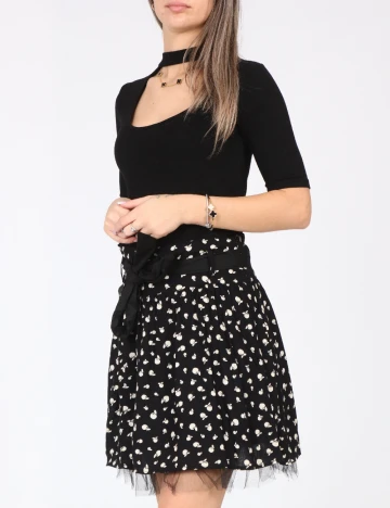 Fusta Zara, negru Negru