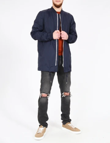 Jacheta Pull&Bear, bleumarin Albastru