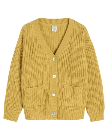 Cardigan Cool Club, mustar Galben