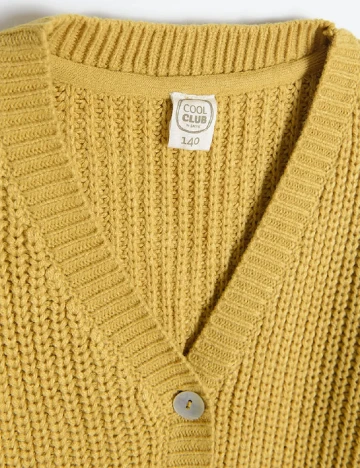 Cardigan Cool Club, mustar Galben