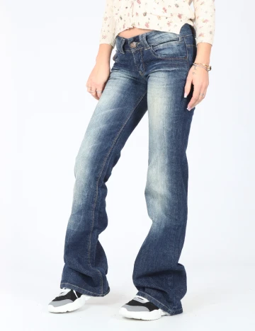 Blugi Bershka, albastru Albastru