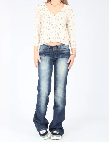 Blugi Bershka, albastru Albastru