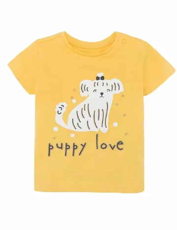 Tricou Cool Club, galben Galben