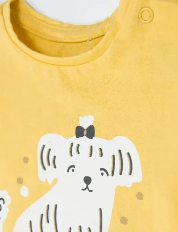 Tricou Cool Club, galben Galben