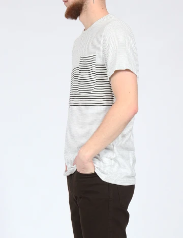 Tricou Pull&Bear, alb/negru Alb