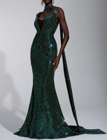 
						Rochie lunga SHEIN, verde