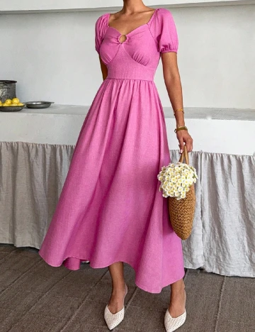 Rochie lunga SHEIN, roz Roz