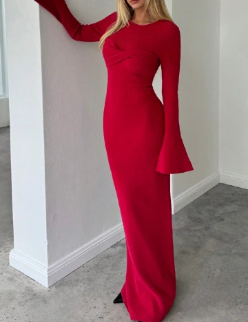 Rochie lunga SHEIN, rosu Rosu