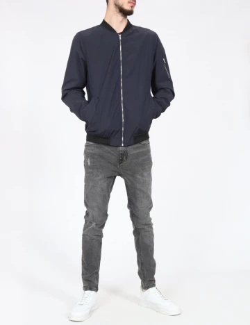 Jacheta Pull&Bear, bleumarin Albastru