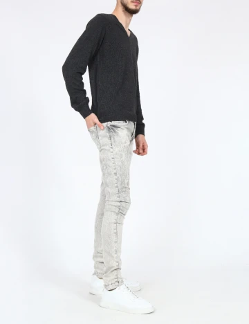 Blugi Bershka, gri Gri