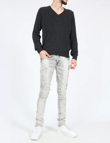 Blugi Bershka, gri Gri