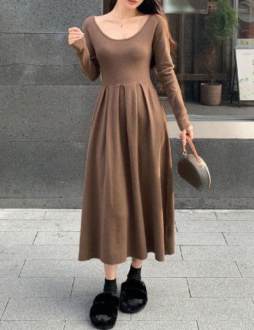 
						Rochie medie SHEIN, maro