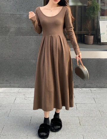 Rochie medie SHEIN, maro Maro