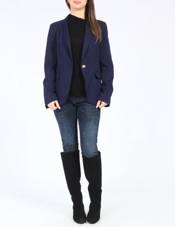 Sacou Zara, bleumarin Albastru