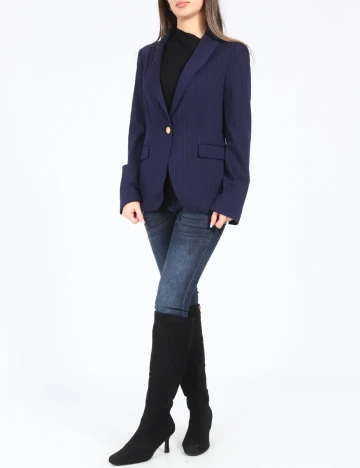 Sacou Zara, bleumarin Albastru