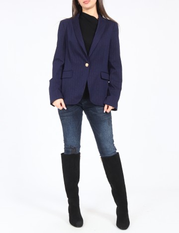 
						Sacou Zara, bleumarin