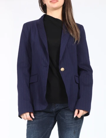 Sacou Zara, bleumarin Albastru