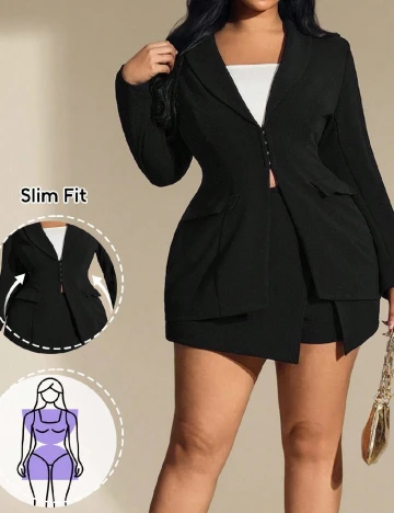 Compleu SHEIN CURVE, negru Negru