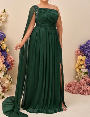 
						Rochie lunga SHEIN CURVE, verde