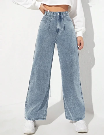 Blugi SHEIN, albastru Albastru