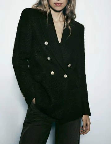 Sacou Zara, negru Negru