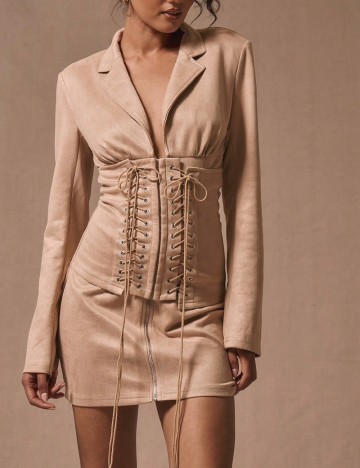 
						Rochie scurta Musera, crem