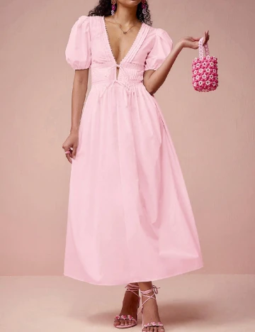 Rochie lunga SHEIN, roz Roz