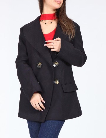 Palton Zara, bleumarin