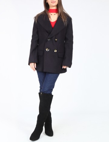 Palton Zara, bleumarin