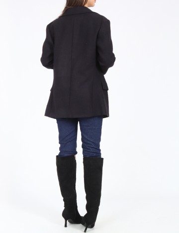 Palton Zara, bleumarin