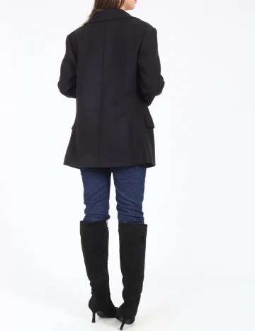 Palton Zara, bleumarin Albastru