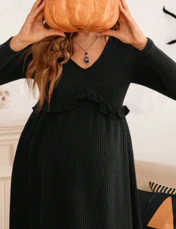 Rochie scurta SHEIN Maternity, negru Negru