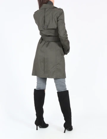 Trench Zara, gri inchis Gri