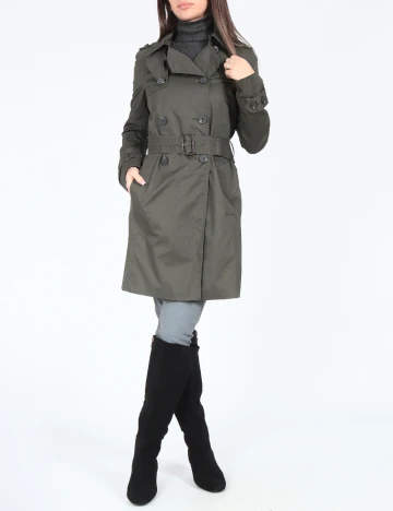 Trench Zara, gri inchis Gri