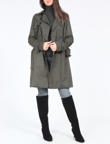 Trench Zara, gri inchis