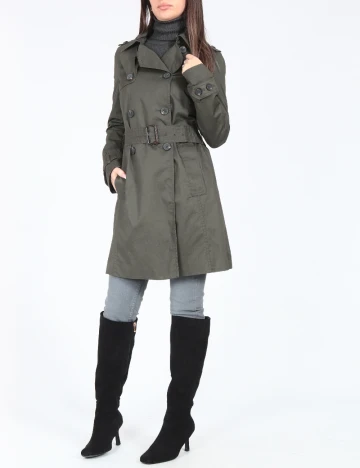 Trench Zara, gri inchis Gri