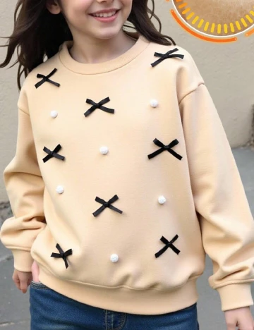 Bluza Shein Kids, crem Crem
