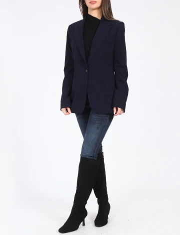 Sacou Zara, bleumarin Albastru