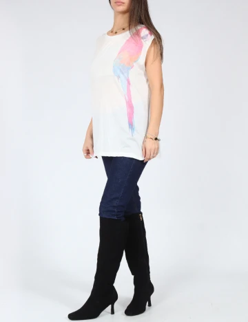 Maiou Pull&Bear, alb Alb