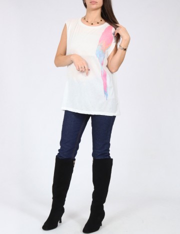 
						Maiou Pull&Bear, alb