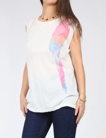 Maiou Pull&Bear, alb Alb